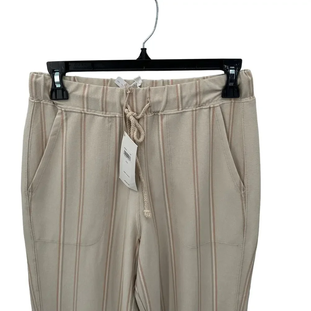 SPLENDID NWT Evereve Hazel Rib Straight Leg Drawstring Relaxed Pant // S - Picture 6 of 12